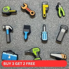 Shoe Charms for Croc Clogs - PVC Rubber - DIY - Drill - Spanner - Tools