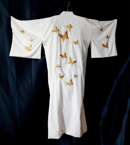 Gold butterfly embroidered - butterfly,