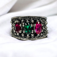 ANTIQUE 10K White Gold Turkish