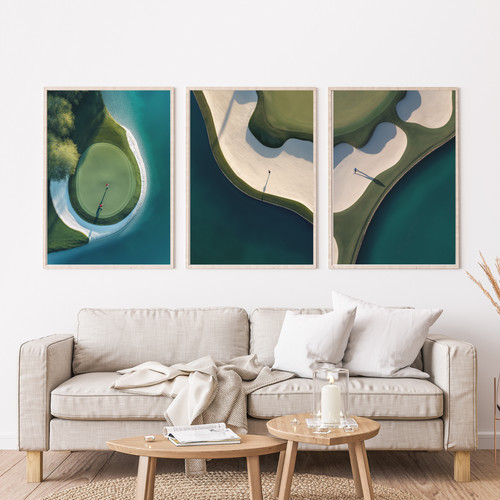 Golf wall art set - set, |
