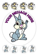 RABBIT ROUND CAKE PERSONALISED