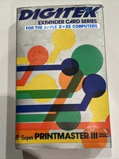 Apple II Digitek Super Printmaster III For Apple II Computers With Box Manual