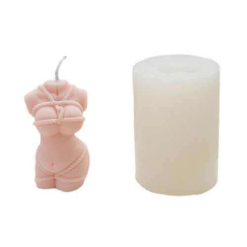 Silicone human body - human, candle