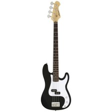 Bass Guitar Aria STB P, Black with White Pickguard