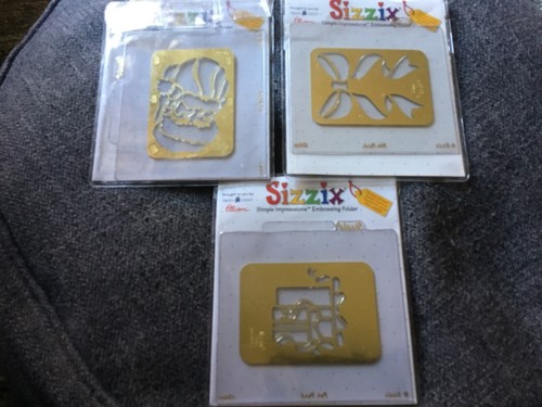 Sizzix embossing folder pre - embossing,