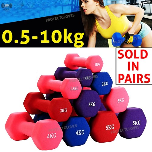 Hex neoprene dumbbells weight - hex,