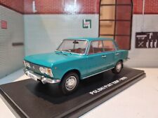 Fiat 125P 1970 FSO Polski Blue Teal 1:24 Scale Detailed Diecast Model Car Salvat