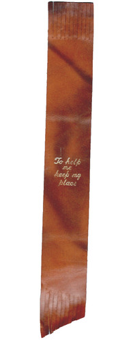 Vintage brown leather - brown, bookmark