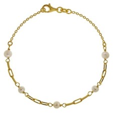 7.5" 925 Gold Plated Silver