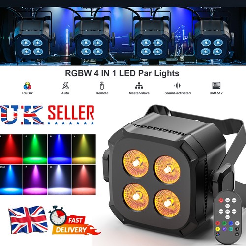4led par lights rgbwyp cyan - 4led,