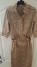 Karen Millen Gold Safari Dress 10