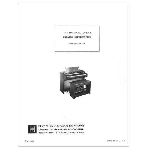 Hammond 100 series technical - a-100,