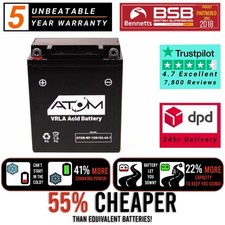 12N12A-4A-1 Atom AGM Motorcycle Battery for Honda CL 450 Scrambler 1968-1974