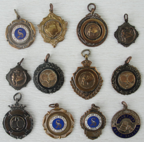Vintage table tennis medals - table,
