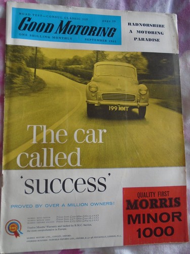 Good motoring sep - good, 1961