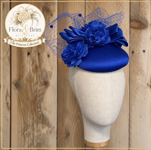 Royal blue floral - blue,