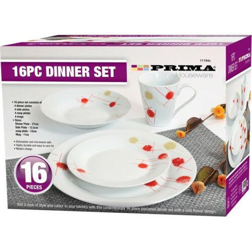 16pc round dinner set - round,