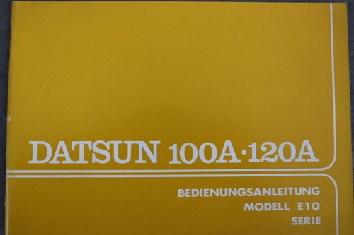 Datsun cherry 100a - cherry, 120a