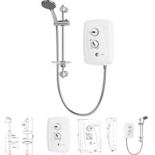 Triton T80 Thermostatic Electric Shower Easi Fit Rotary 8.5/9.5/10.5kW White NEW