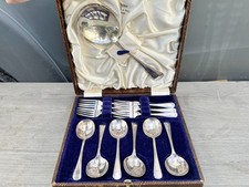ANTIQUE SILVER PLATED CUTLERY