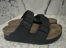 Birkenstock Papillio Arizona Flex Platform, Black, Size 41