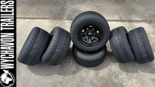 Alluminium Trailer 10" Wheels set of 6 with Tryres 195/55 R10"C ET-4 Bryan James