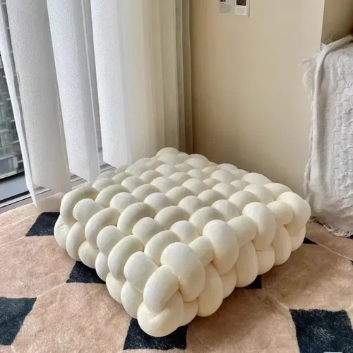 Square knot cushion pillow - cushion,