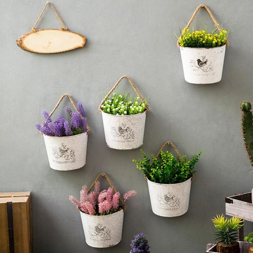 Iron metal hanging plant - hanging,