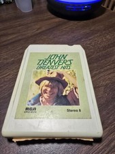 John Denver’s Greatest Hits 8-Track Tape VG ET4