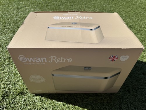 Swan retro cream bread bin - bread,