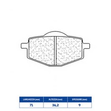 SINTERED REAR BRAKE PADS for