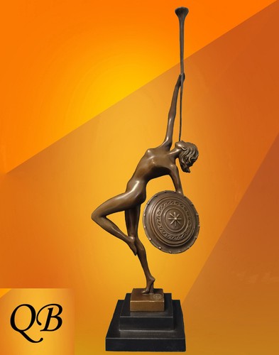Art deco bronze statue jericho - art,