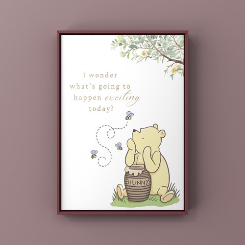 Winnie the pooh - art, print