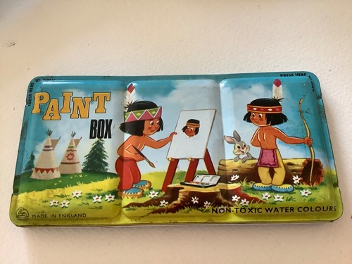 Vintage children paintbox - vintage, 'children's