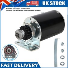 12V Starter Motor for Briggs & Stratton 16 tooth Heavy Duty Ride On Mower UK