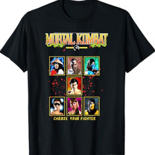 Mortal Kombat Choose Your Fighter Arcade Screen Video Game T-Shirt