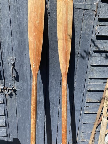 Vintage boat dinghy oars - vintage,