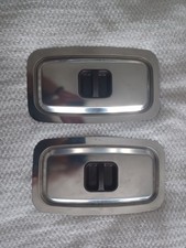 2 X Hostess Stainless Lid Lids Ekco Trolley Glasbake  USA