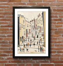 Crowther Street People FRAMED WALL ART PRINT ARTWORK PAINTING LS Lowry Style