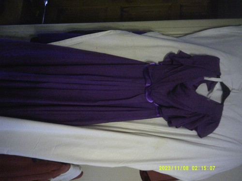 Vintage purple evening - dress,