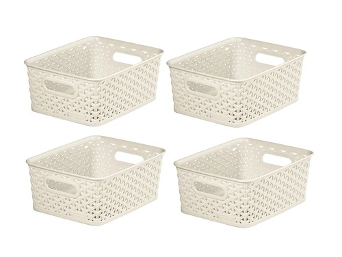 Small cream curver rattan - cream,