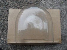 Large Antique Oval Blown Glass Taxidermy/Clock Dome