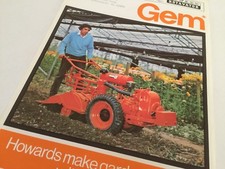 HOWARD Gem Rotavator -  Original 1972 Vintage Sales Brochure