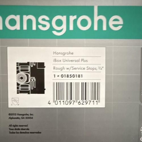 Hansgrohe ibox universal plus - hansgrohe,