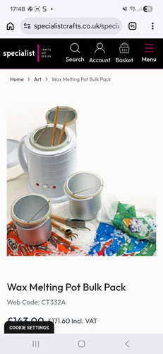 Specialist crafts wax melting - specialist,