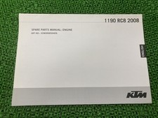Used KTM 1190RC8 Parts List, Genuine Motorcycle, Repair Manual, Wiring Diagr...