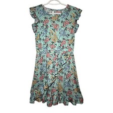 BCBG Girls floral ruffle dress