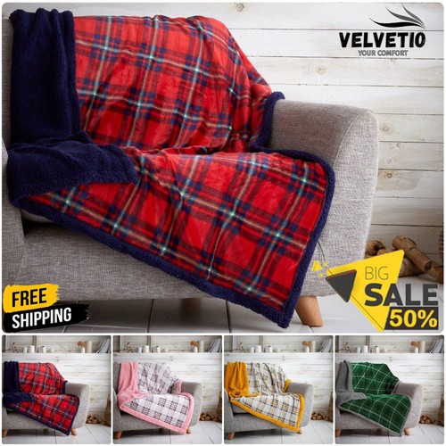 Luxury check sofa - luxury, throw