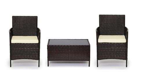 Rattan outdoor garden set - rattan,