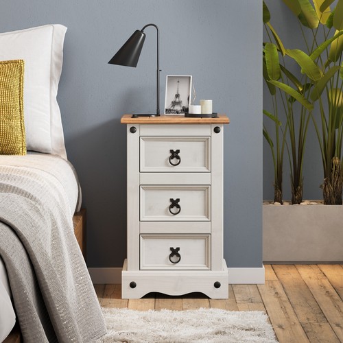 Corona bedside cabinet white - cabinet,
